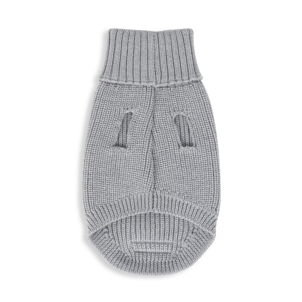 Grå unisex uld hundesweater
