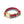 cotton dog collar red faded blue